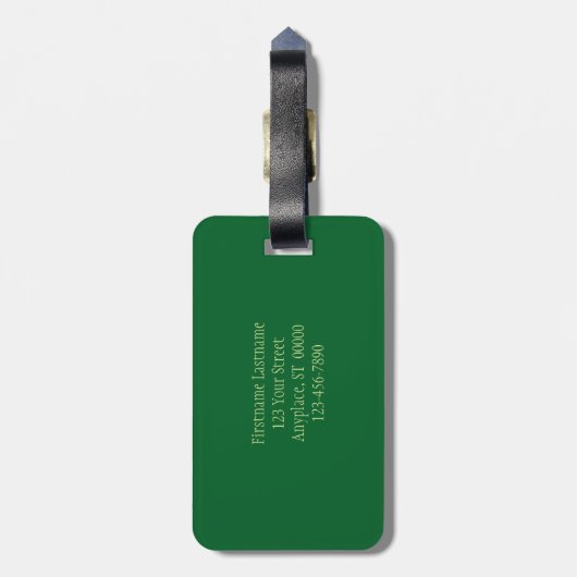 Bartlett Birnen auf Tree Orton Effekt Personalisie Gepäckanhänger (Rückseite vertikal)