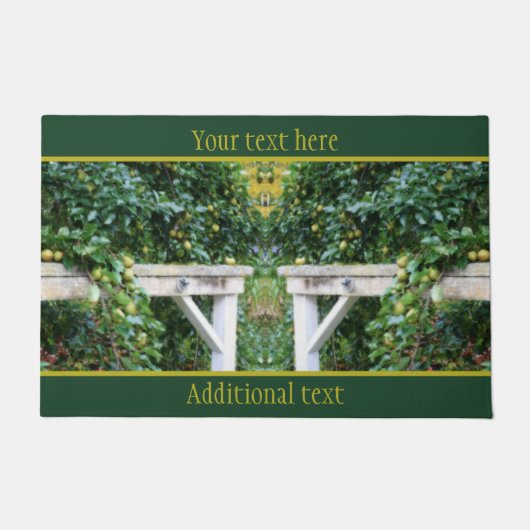 Bartlett Birnen auf Tree Orton Personalisiert Fußmatte (Vorderseite)