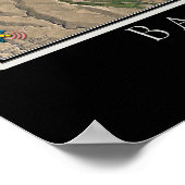 Bartlett Lake Arizona Satelliten-Poster Karte Poster (Ecke)