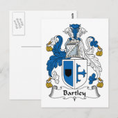 Bartley Familienwappen Postkarte (Vorne/Hinten)