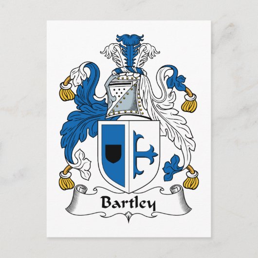 Bartley Familienwappen Postkarte (Vorderseite)