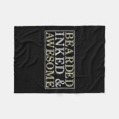 Bartlinker Phantastischer Funny Tattoo Artist G Fleecedecke (Vorderseite (Horizontal))