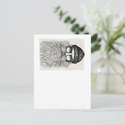 Bartmann Postkarte (Stehend Vorderseite)