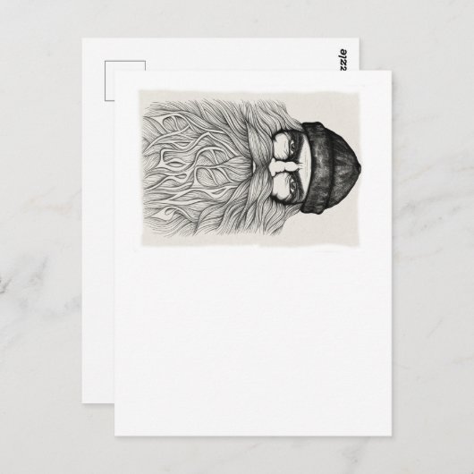 Bartmann Postkarte (Vorne/Hinten)