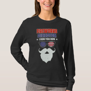 Bartmänner Feuerwerksdirektor Ich laufe Du läufst T-Shirt