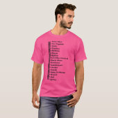Bartmessdiagramm Bart Für Bärte T-Shirt (Vorne ganz)