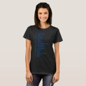 Bartmessdiagramm Bärtiger Typ Seelenfleck Le T-Shirt (Vorne ganz)