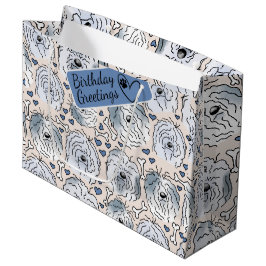 Bartoles Cartoon Kopf nahtlos Muster Große Geschenktüte