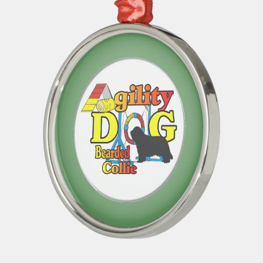 Bartollie-Agility Silbernes Ornament (Links)