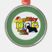 Bartollie-Agility Silbernes Ornament (Vorne)