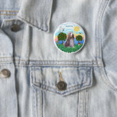 Bartollie (braun-weiß) button (Beispiel)