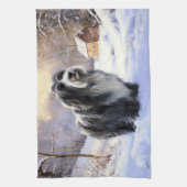 Bartollie Let It Snow Weihnachten Geschirrtuch (Vertikal)