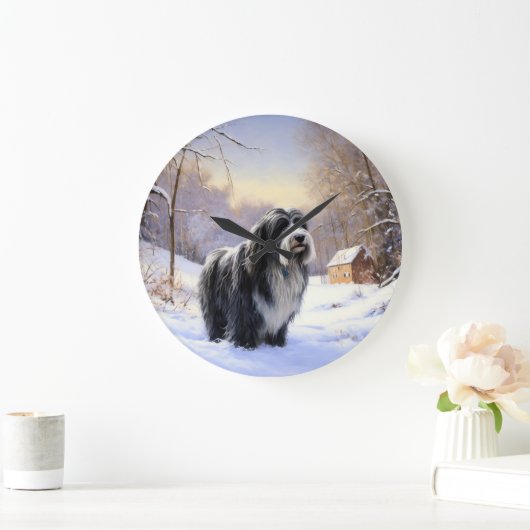 Bartollie Let It Snow Weihnachten Große Wanduhr (Zuhause)