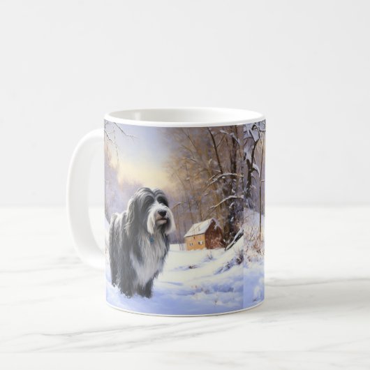 Bartollie Let It Snow Weihnachten Kaffeetasse (Vorderseite Links)