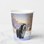 Bartollie Let It Snow Weihnachten Pappbecher (Rückseite)