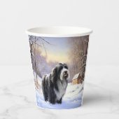 Bartollie Let It Snow Weihnachten Pappbecher (Vorderseite)