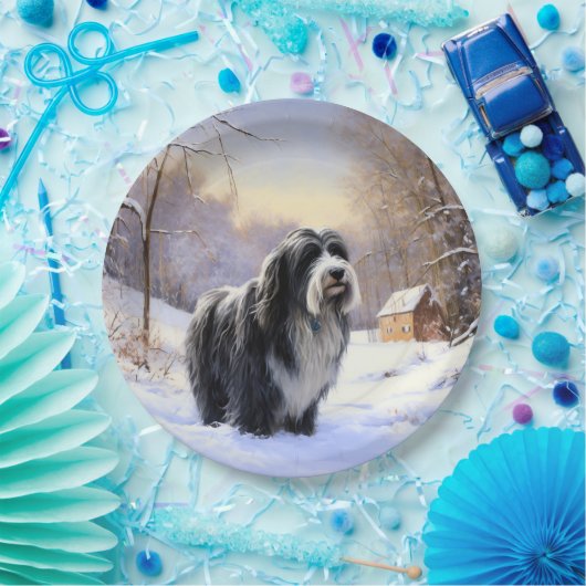 Bartollie Let It Snow Weihnachten Pappteller (Party)