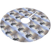 Bartollie Let It Snow Weihnachten Polyester Weihnachtsbaumdecke (Schrägansicht)