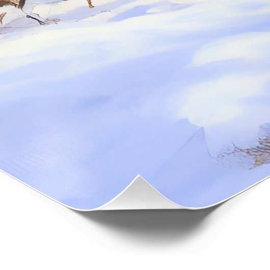 Bartollie Let It Snow Weihnachten Poster (Ecke)