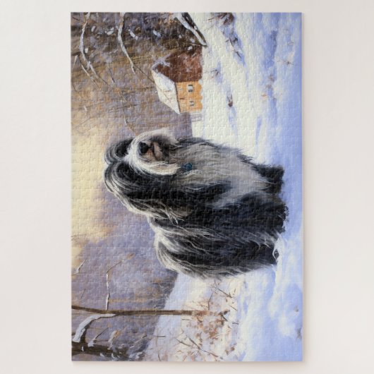 Bartollie Let It Snow Weihnachten Puzzle (Vertikal)