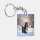 Bartollie Let It Snow Weihnachten Schlüsselanhänger (Vorderseite links)