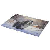 Bartollie Let It Snow Weihnachten Schneidebrett (Ecke)