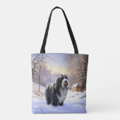 Bartollie Let It Snow Weihnachten Tasche (Rückseite)