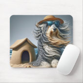 Bartollie mit Sandcastle Doghouse Mousepad (Mit Mouse)