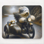 Bartollie-Motorrad mit Sidecar Mousepad (Vorne)