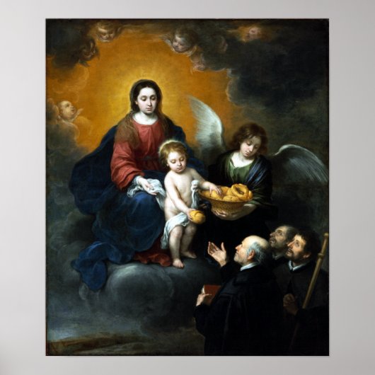 Bartolomé Esteban Murillo Der Säugling Christus Poster (Vorne)