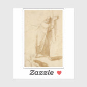 Bartolomé Esteban Murillo - Ein Mönch, der eine Kr Aufkleber (Blatt)