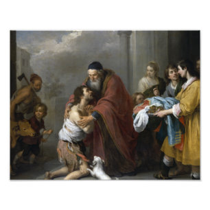 Bartolome Esteban Murillo-Rückkehr des Prodigalen Fotodruck