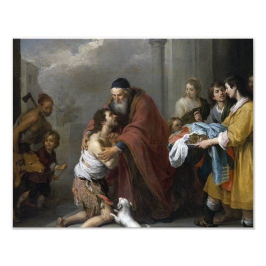 Bartolome Esteban Murillo-Rückkehr des Prodigalen Fotodruck (Vorne)