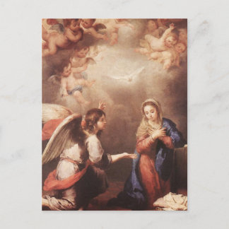 Bartolome Murillo - Die Ankündigung Postkarte