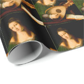 Bartolomeo Veneto Lady Lute Porträt Geschenkpapier (Rolleneckpunkt)