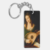 Bartolomeo Veneto Lady Lute Porträt Schlüsselanhänger (Vorderseite links)