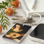 Bartolomeo Veneto Lady Lute Porträt Schlüsselanhänger (Vorderseite rechts)