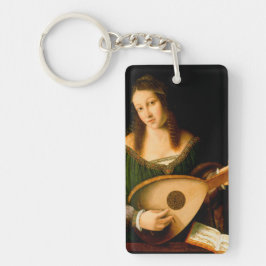 Bartolomeo Veneto Lady Lute Porträt Schlüsselanhänger