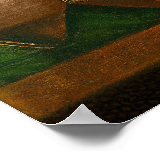 Bartolomeo Veneto Lady spielt eine Latte CC1161 Poster (Ecke)