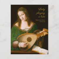Bartolomeo Veneto Lady spielt eine lute CC1160