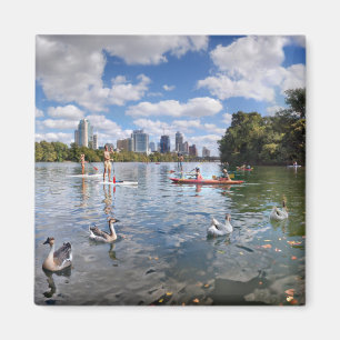 Barton Creek am Lady Bird Lake in Austin, Texas Magnet