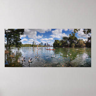 Barton Creek am Lady Bird Lake in Austin, Texas Poster