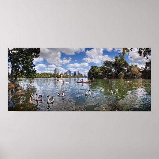 Barton Creek am Lady Bird Lake in Austin, Texas Poster (Vorne)
