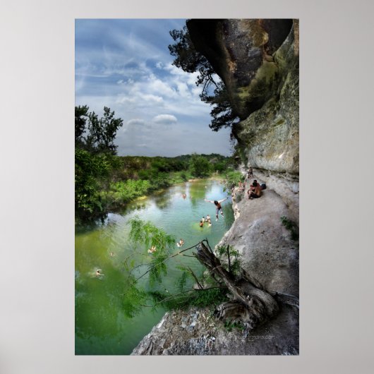 Barton Creek Cliffs - Austin Texas Poster (Vorne)
