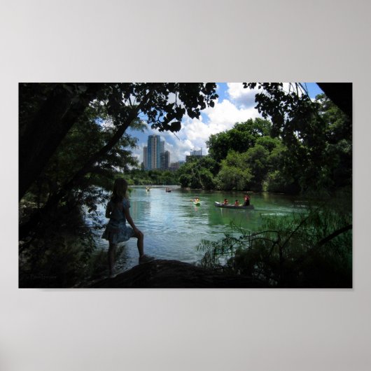 Barton Creek / Ladybird Lake - Austin, Texas Poster (Vorne)