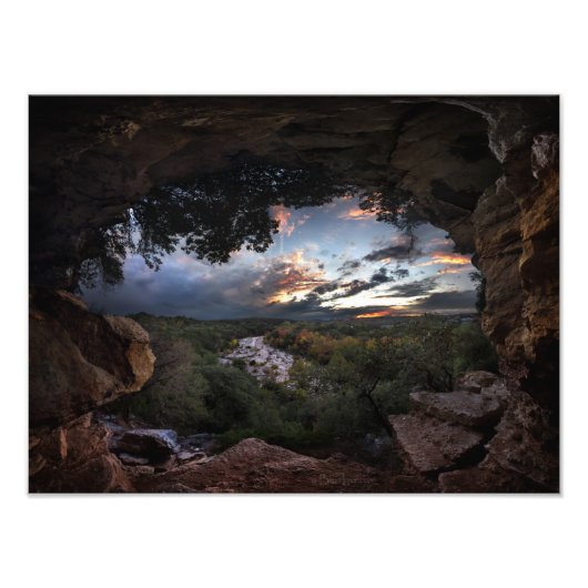 Barton Creek Sunset - Austin, Texas Fotodruck (Vorne)