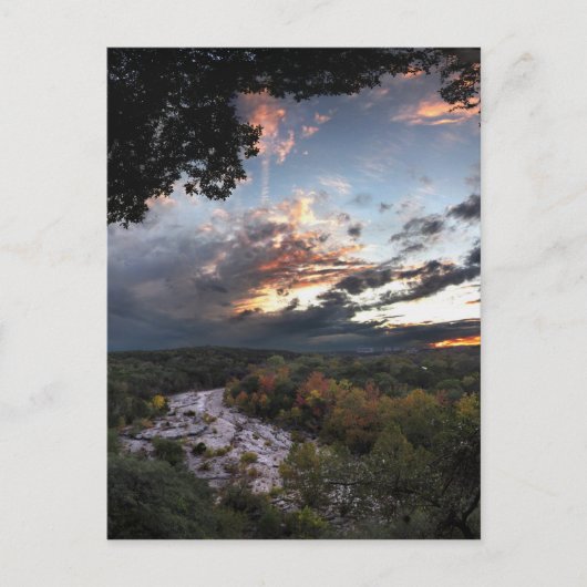 Barton Creek Sunset - Austin, Texas Postkarte (Vorderseite)
