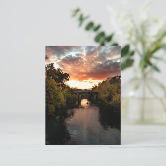 Barton Creek Sunset - Austin Texas Postkarte (Stehend Vorderseite)