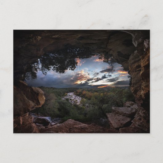 Barton Creek Sunset - Austin, Texas Postkarte (Vorderseite)