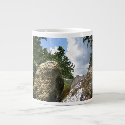 Barton Creek Waterfall 4 - Austin Texas Jumbo-Tasse (Vorderseite)